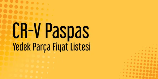 CR-V Paspas Sanayi Satış Fiyatları