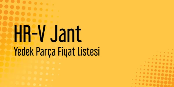 HR-V Jant Fiyat Listeleri