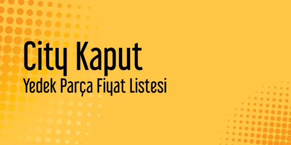 City Kaput Sanayi Satış Fiyatları
