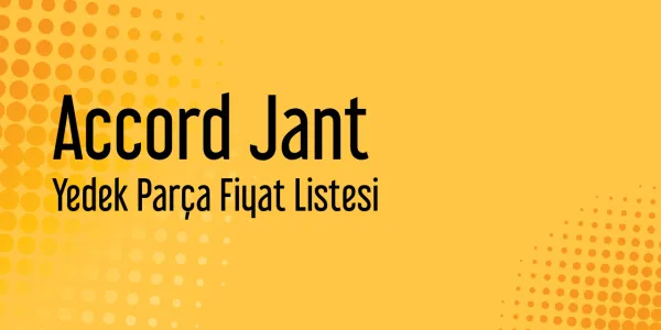 Accord Jant Sanayi Satış Fiyatları
