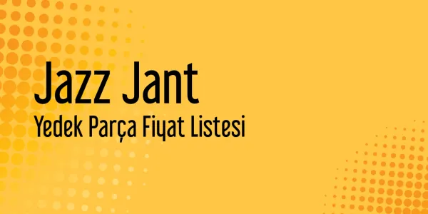 Jazz Jant Fiyat Listesi